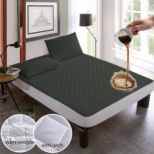 Ultrasonic 100% Waterproof Mattress Covers (Olive Green)