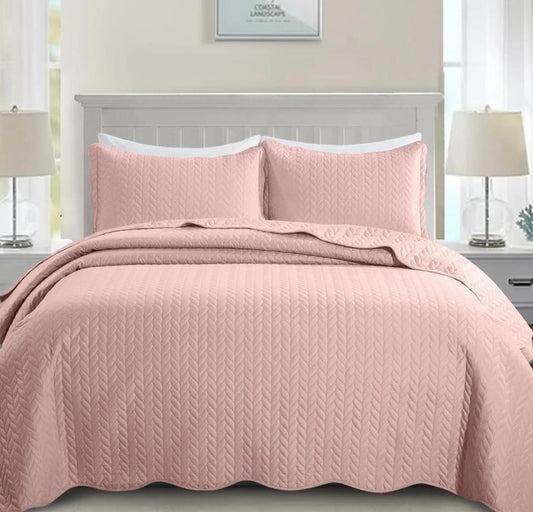 BLUSH LEAF BED SET
